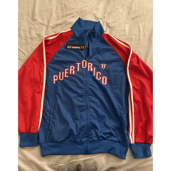 Vintage Tropi Co PUERTO RICO Track Jacket Size L NWT - Picture 3 of 11